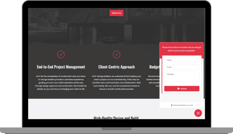 Live Chat Functionality