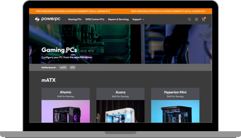 Gaming PC CMS Development
