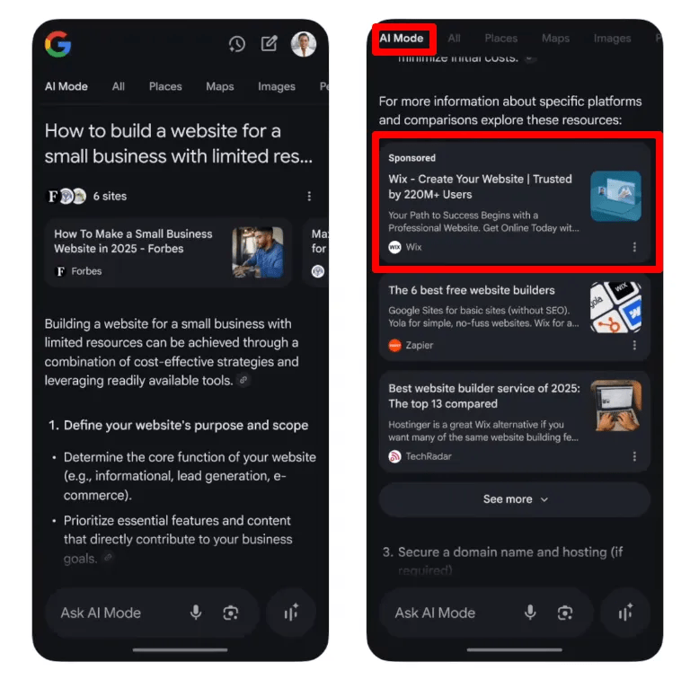 Ads in AI Overviews: A New Frontier