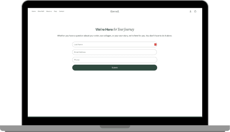 Dedicated Contact Us Page